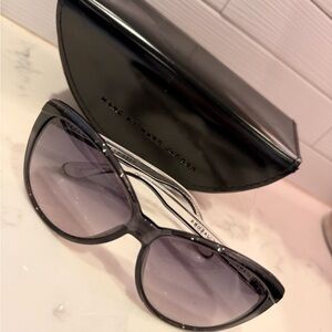 Marc by Marc Jacobs Black Frame Sunglasses with Gray Gradient Lenses